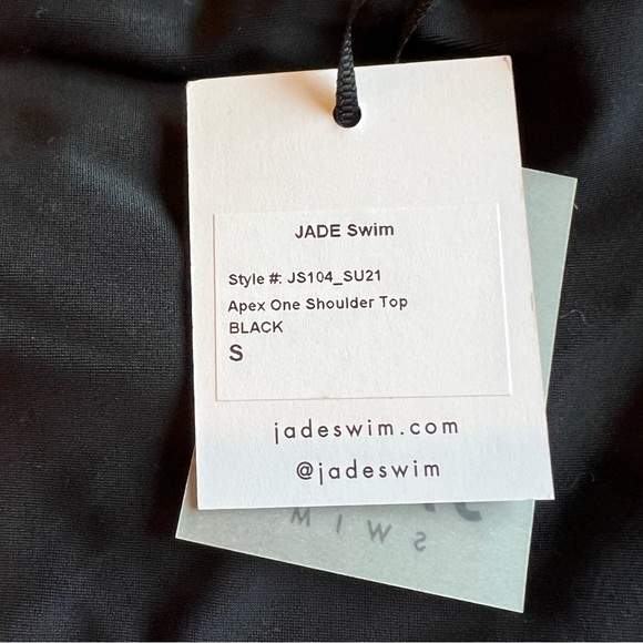 Jade Swim Apex One Shoulder Bikini Top in Black (S) - Picture 13 of 15